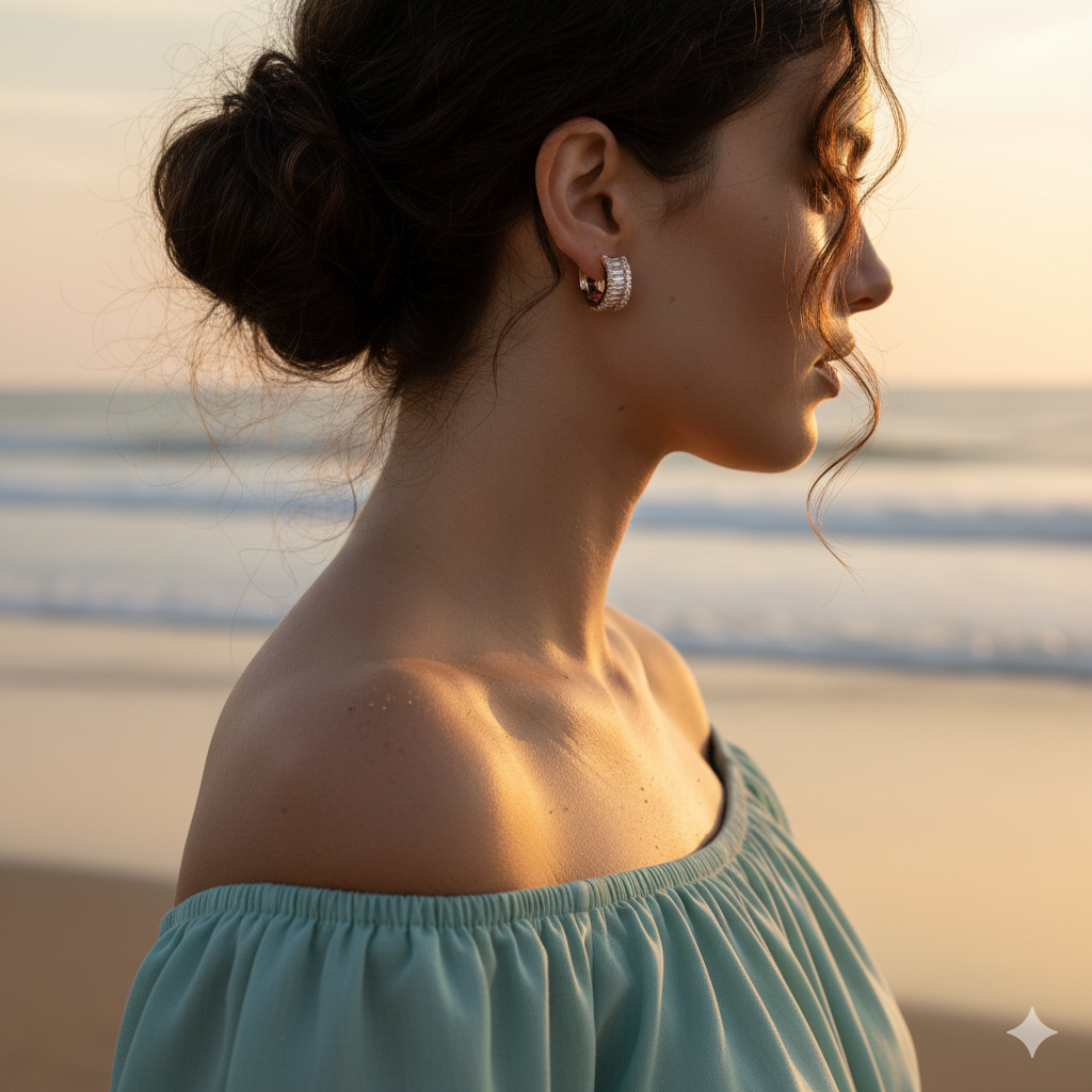 Aurora Sparkle Hoops