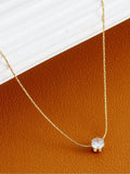 LumiStone Minimalist Solitaire Necklace