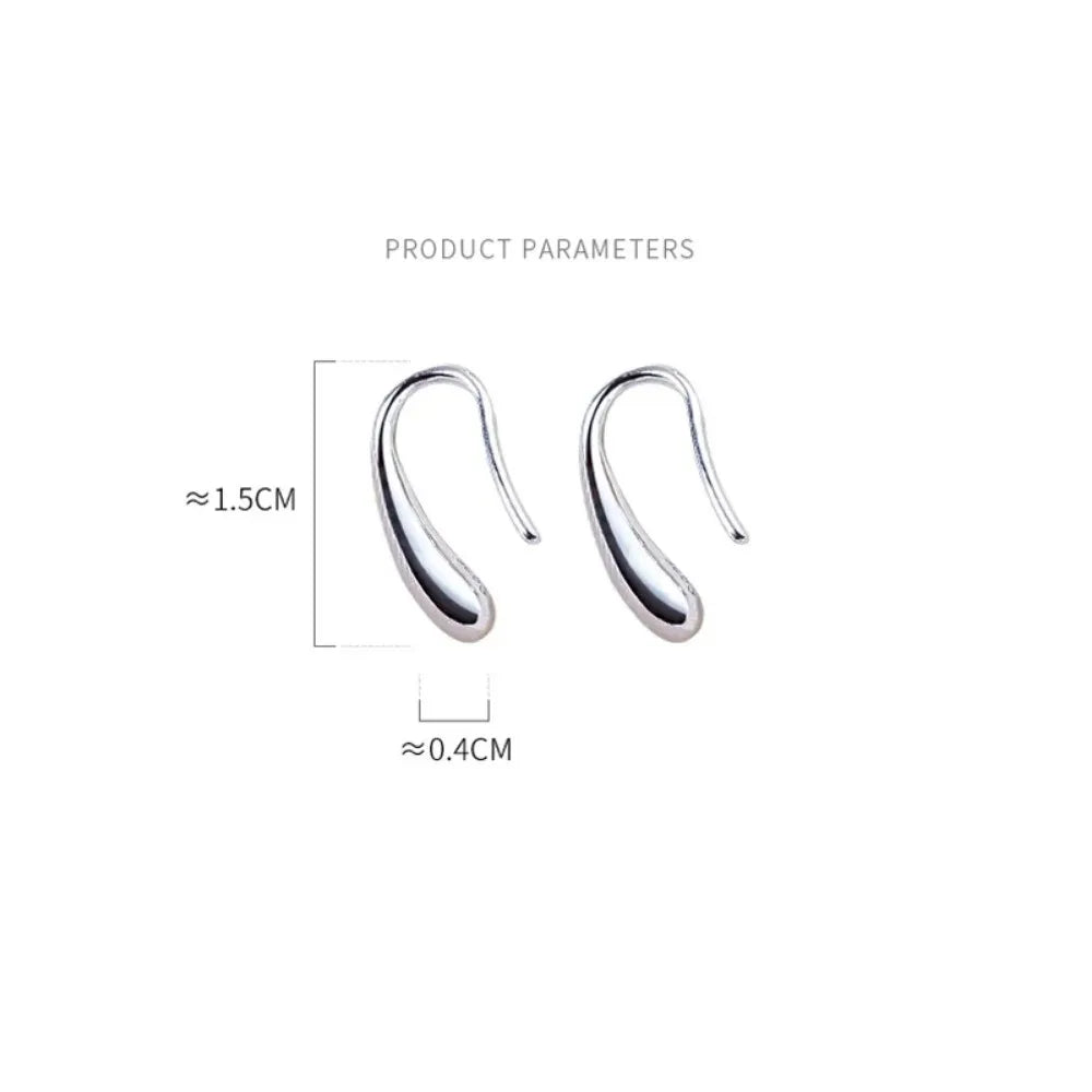 LunaDrop – Elegant Minimalist Teardrop Stud Earrings